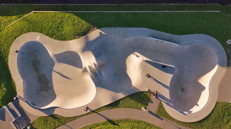 Luftbild vom Skatepark Hombruch
